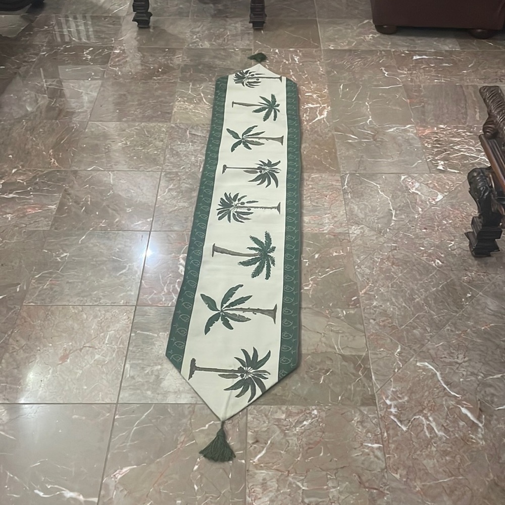 Palm Tree Table Runner